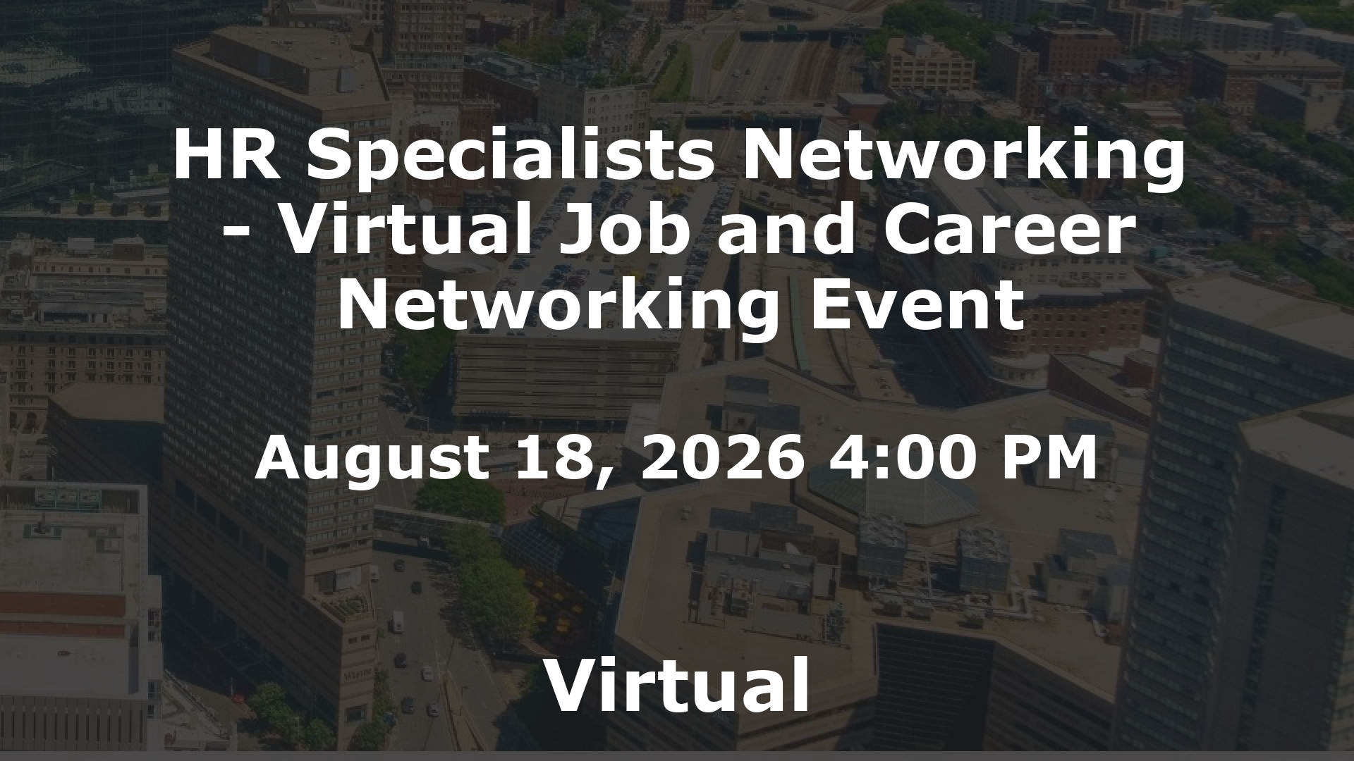 HR Specialists Networking - Virtual Job and Career Networking Event event image